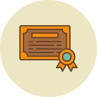 Certification Creative Icon Design vector