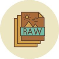 Raw Creative Icon Design vector