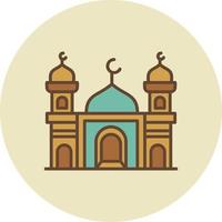 Mosque Creative Icon Design vector