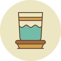 Water Glass Creative Icon Design vector