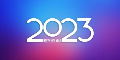 Gradient Happy New year banner design vector