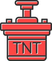 diseño de icono creativo tnt vector