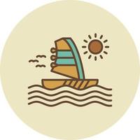 Windsurf Creative Icon Design vector