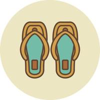 Flip Flops Creative Icon Design vector