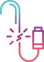 Broken Wire Vector Icon