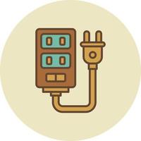 Power Strip Creative Icon Design vector