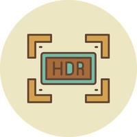 Hdr Creative Icon Design vector