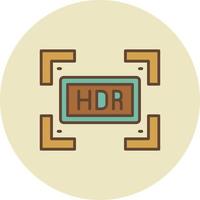 Hdr Creative Icon Design vector