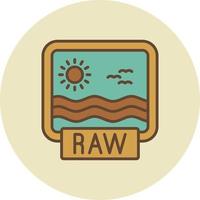 Raw Creative Icon Design vector