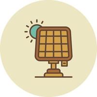 Solar Panel Creative Icon Design vector