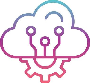 Cloud Computing Vector Icon