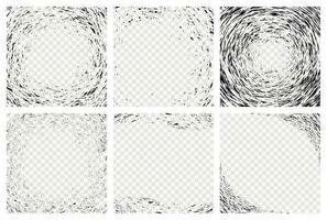 Set of grunge vector background