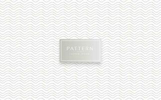 Hand drawn wavy brush lines seamless pattern background vector