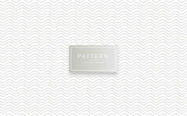Hand drawn wavy brush lines seamless pattern background