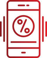 Interest Rate Vector  Icon