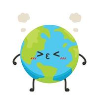 Earth character design. planet vector. Earth day mascot. vector