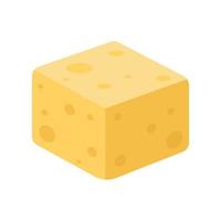 Cheese cartoon. Cheese vector isolated on white background.