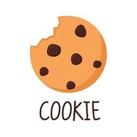 diseño de logotipo de galletas. vector de galletas sobre fondo blanco.