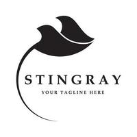 stingray logo and vector with slogan template