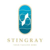 stingray logo and vector with slogan template