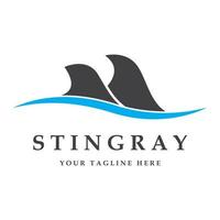 stingray logo and vector with slogan template