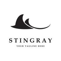 stingray logo and vector with slogan template