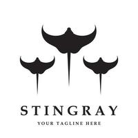 stingray logo and vector with slogan template