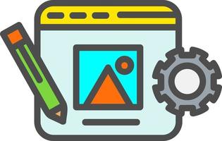 Content Management Vector  Icon