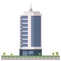 Bank city building beautiful illustration. vector