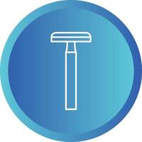 Unique Shaving Blade Vector Line Icon