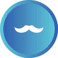 Unique Moustache Vector Glyph Icon