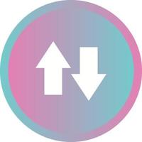 Unique Data Connection Vector Glyph Icon