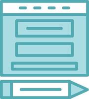 Blogger Vector  Icon