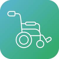 Wheel Chair Vector Icon