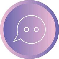 Unique Message Bubbles Vector Line Icon
