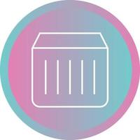 Unique Colors Box Vector Line Icon