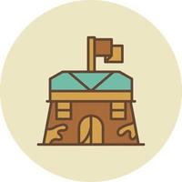 Barracks Creative Icon Design vector