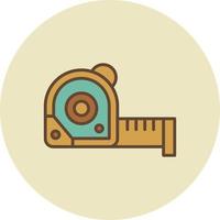 diseño de icono creativo de cinta métrica vector