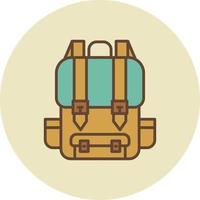 diseño de icono creativo de mochila vector