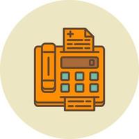 Fax Machine Creative Icon Design vector