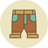 diseño de icono creativo de pantalones cortos vector