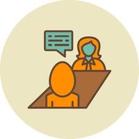 Job Interview Icon Design Creative Icon Design vector