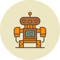 diseño de icono creativo robot vector