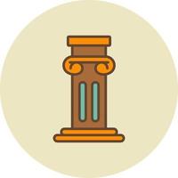 Pillar Creative Icon Design vector