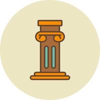 Pillar Creative Icon Design vector