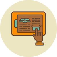 Elearning Creative Icon Design vector