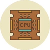 Processor Creative Icon Design vector