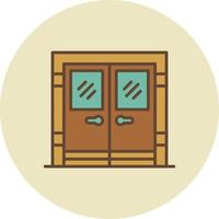 diseño de icono creativo de puerta vector