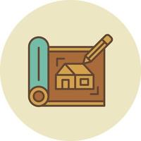 bosquejo de la casa diseño de icono creativo vector