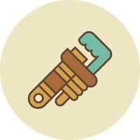 Pipe Wrench Creative Icon Design vector